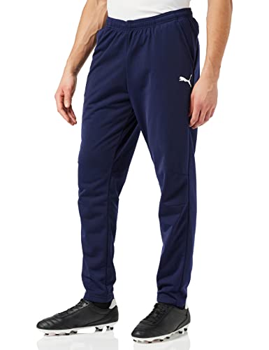 PUMA Liga Training Pant Core Pantalones, Hombre, Azul (Azul Oscuro Blanco), L