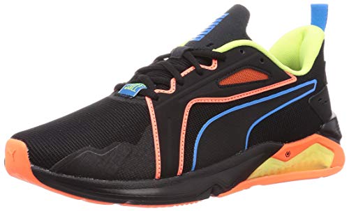 PUMA LQDCELL Method FM Xtreme, Zapatillas de Gimnasio Hombre, Negro Black/Ultra Orange/Fizzy Yellow, 44 EU