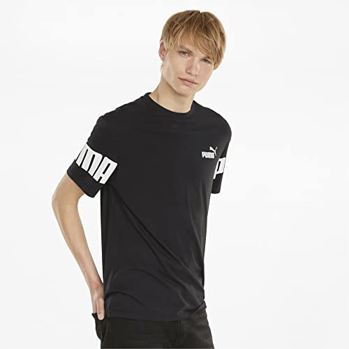 PUMA Power Colorblock tee, Puma Black, M