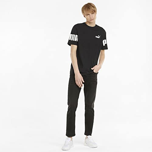 PUMA Power Colorblock tee, Puma Black, M