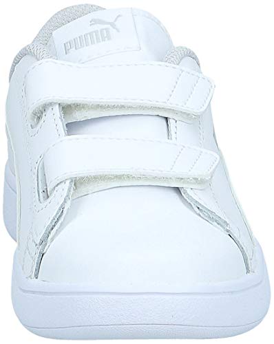 PUMA Smash v2 L V Inf, Zapatillas Unisex niños, White White, 23 EU