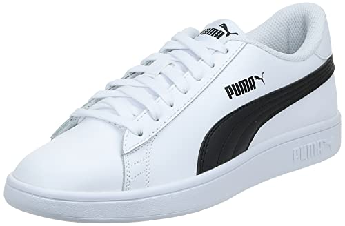 PUMA Smash v2 L, Zapatillas Bajas, para Unisex adulto, Blanco (Puma White-Puma Black), 36 EU