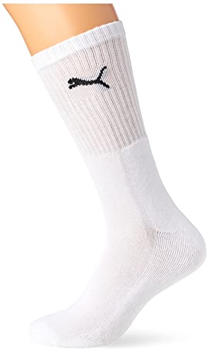 PUMA Sport 3P Calcetines, Hombre, Blanco/Gris/Negro (325-White/Grey/Black), 43-46