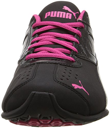 PUMA Tazon 6 WN'S FM, Zapatillas de Entrenamiento elíptico Mujer, Negro, Plateado, Rojo y Negro, 35.5 EU