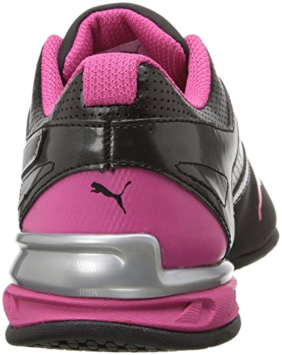 PUMA Tazon 6 WN'S FM, Zapatillas de Entrenamiento elíptico Mujer, Negro, Plateado, Rojo y Negro, 35.5 EU