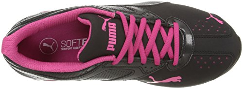 PUMA Tazon 6 WN'S FM, Zapatillas de Entrenamiento elíptico Mujer, Negro, Plateado, Rojo y Negro, 35.5 EU