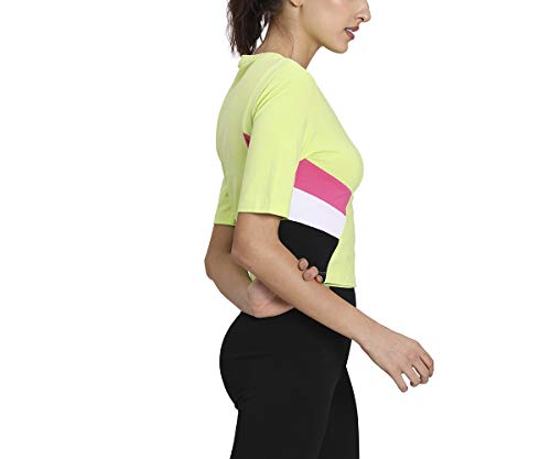 PUMA Tfs Retro Crop Top Camiseta, Mujer, Sharp Green, M