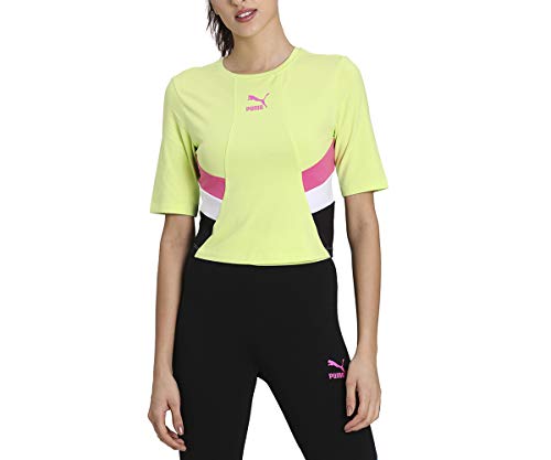 PUMA Tfs Retro Crop Top Camiseta, Mujer, Sharp Green, M