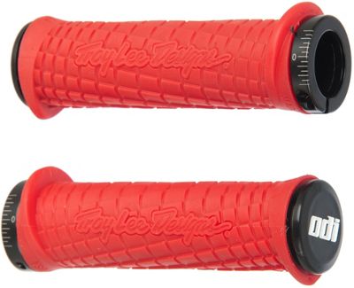 Puños con bloqueo ODI Troy Lee Bonus Pack - Rojo - 130mm, Rojo