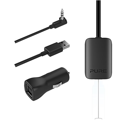 Pure Dab para Coche con FM Digital Adaptador de Audio con Bluetooth