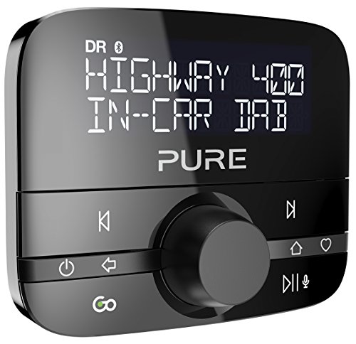 Pure Dab para Coche con FM Digital Adaptador de Audio con Bluetooth