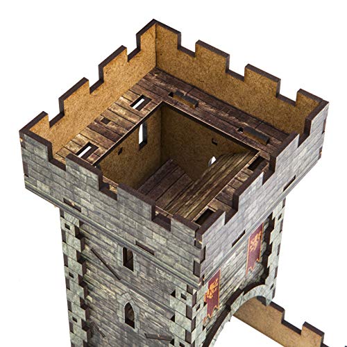 Q Workshop Medieval Color Dice Tower for Dice Rolling