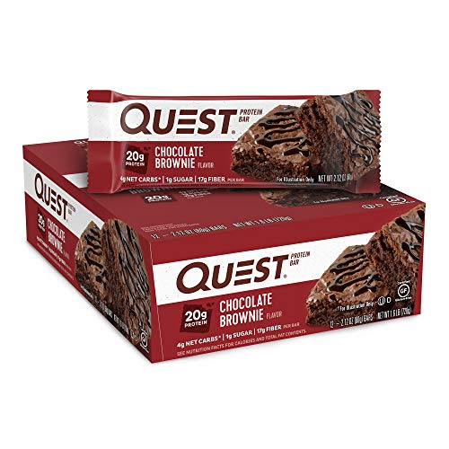 Quest Nutrition Protein Bars, Chocolate Brownie - Pack of 12