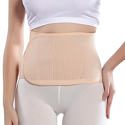 QUUPY Postparto vientre Wrap banda de cinturón mujeres cuerpo Shaper carpeta abdominal postnatal cintura delgada banda transpirable elástico posparto apoyo ajustable