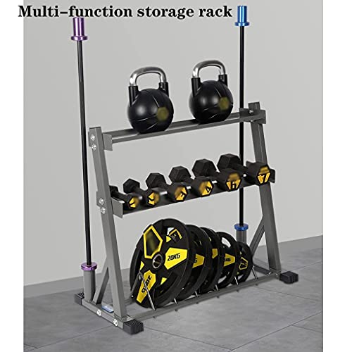 Racks Estante de metal para mancuernas de varias capas Kettlebell Barbell Estante de almacenamiento de hojas Área de colocación de postes austriacos Equipo de almacenamiento de gimnasio Racks de mancu