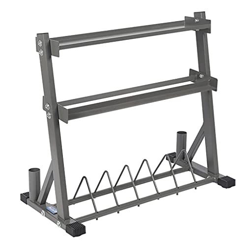 Racks Estante de metal para mancuernas de varias capas Kettlebell Barbell Estante de almacenamiento de hojas Área de colocación de postes austriacos Equipo de almacenamiento de gimnasio Racks de mancu