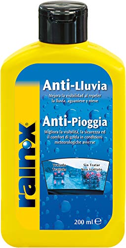 Rain-X 26011 Tratamiento Anti-lluvia, Fabricado en España, Parabrisas, Lunas, Mampara ducha, Espejos, Cristales, 200ml