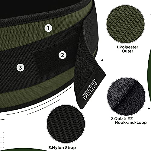 RDX 6” Gimnasio Cinturón Musculacion Levantamiento de Pesas, Soporte Lumbar Acolchado, Entrenamiento Peso Belt para Halterofilia Powerlifting Fitness Gym Casa Ejercicio, Hombre Mujeres