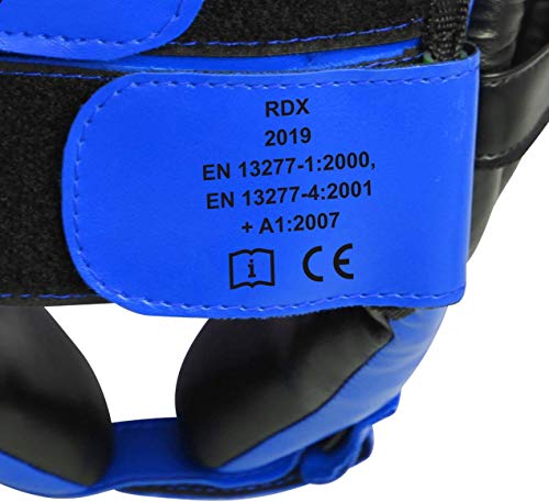 RDX Cascos Boxeo Cuero Niño MMA Kickboxing Sparring Casco Protector Entrenamiento Luch