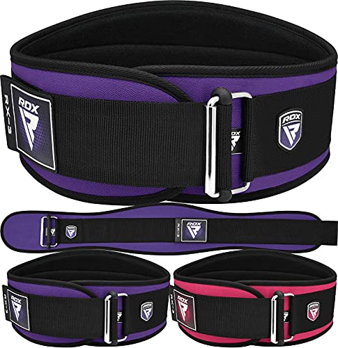 RDX Gimnasio Cinturón Musculacion Levantamiento de Pesas, 6” Curva Soporte Lumbar Acolchado, Entrenamiento Peso Muerto Auto Bloqueo Belt, Powerlifting Halterofilia Fitness Gym Ejercicio, Hombre Mujere