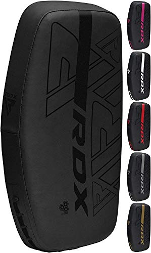 RDX Thai Pads Paos Muay Thai Kick Boxing Entrenamiento, Maya Hide Cuero Boxeo Almohadilla, Kara Curvo Escudo Manoplas para MMA Kicking Sparring Artes Marciales Taekwondo Combate Deportes Training Pad