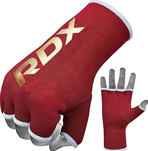 RDX Vendas Boxeo Guantes Interiores, Elástico Cinta Mano Muñeca Soporte, Vendaje Envolturas Protector Wraps, Muay Thai MMA Kick Boxing Artes Marciales Entrenamiento Puñetazos Gimnasio, Hombre Mujere