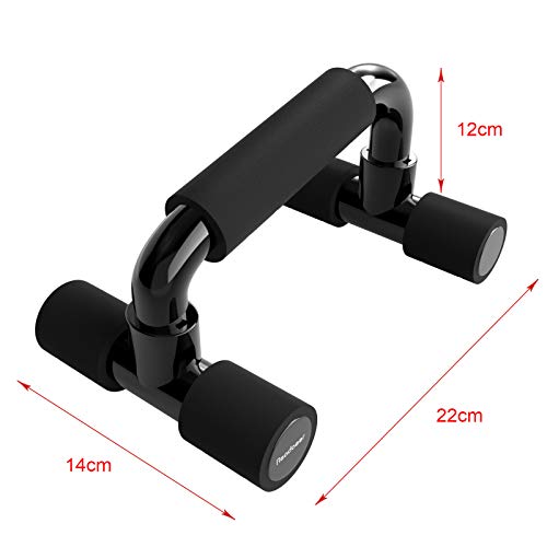 Readaeer --Pushup Bar,Soporte para Flexiones, Negro (Negro)