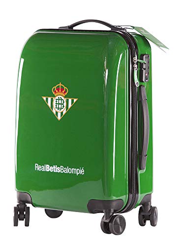 Real Betis Balompié Balompié Maleta Equipaje de Mano - Producto Oficial del Equipo, Rígida y con Sistema de Cierre de Seguridad TSA