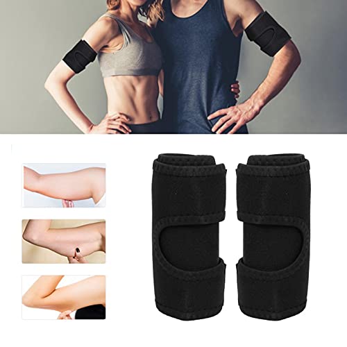 Recortadores de brazo Par Pérdida de peso Envolturas más delgadas, Pérdida de peso Forma del brazo superior Neopreno Gimnasio Ejercicio Bandas de compresión Quema de grasa rápida Unisex(negro)