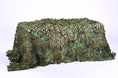 Red de Camuflaje Malla de Protección Redes Militar Woodland 1.5 x 2 M Ejército Táctico sin Cuerda de Red para el Sol Sombra Decoración Caza Ciegos Disparos