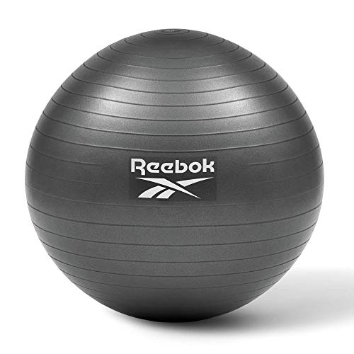 Reebok Bola de gimnasio-75cm, Unisex-Adult, Negro, 75 CM