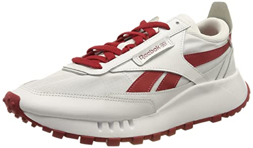 Reebok Classic Leather Legacy, Zapatillas De Deporte para Exterior Unisex Adulto, Blanco (FTWR White/Flash Red/FTWR White), 44.5 EU