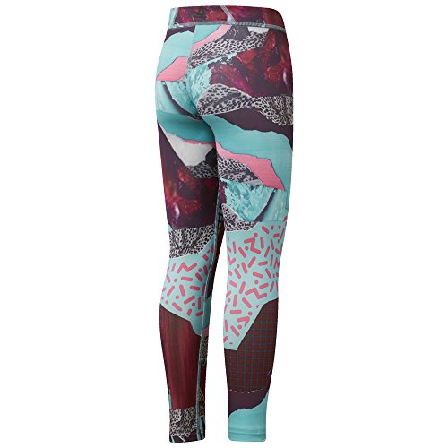 Reebok Gsqd Material Girl Legg Mallas, Niñas, Turquesa (turquo), L