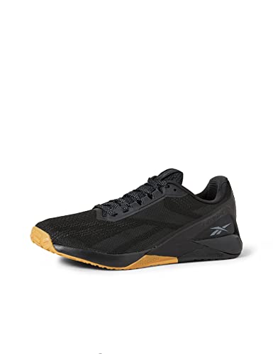 Reebok Nano X1, Zapatillas Deportivas Hombre, Black/Night Black Rubber gum-01, 44.5 EU