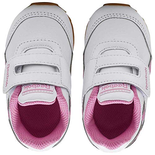 Reebok Royal Cljog 2 KC, Running Shoe Niñas, White/Posh Pink/Gum, 20 EU