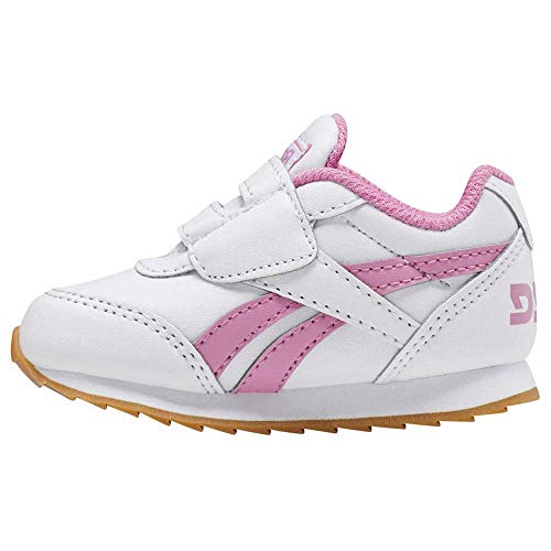 Reebok Royal Cljog 2 KC, Running Shoe Niñas, White/Posh Pink/Gum, 20 EU