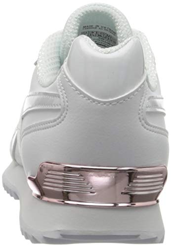 Reebok Royal Glide Ripple Clip, Zapatillas de Deporte Mujer, White/Rose Gold/Pearlized, 40 EU