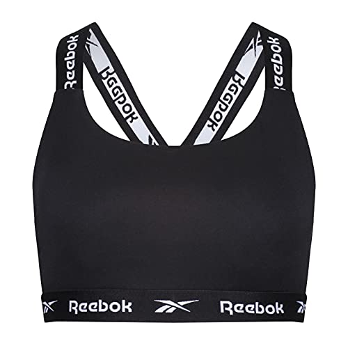 Reebok Womens Crop Top Dollie Black Camiseta, Negro, XS Mujer