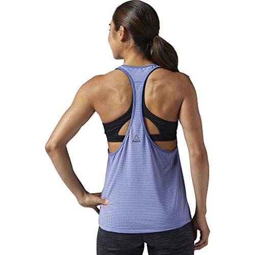 Reebok WOR Graphic Mesh Tank Camisetas de Tirantes, Hombre, Azul, L