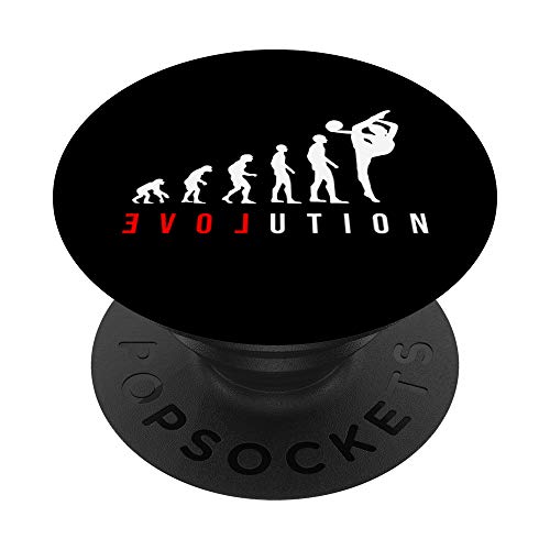 Regalo para la gimnasia rítmica de la pelota para mujer o niña PopSockets PopGrip Intercambiable