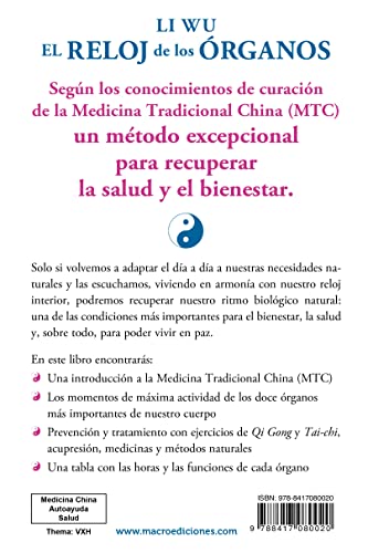 Reloj de los órganos, El. Vivir con el ritmo de la medicina tradicional china (M (Biblioteca del Bienestar)