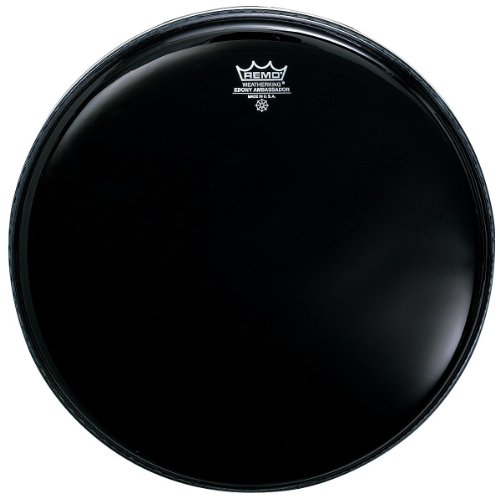 Remo ES-0012-00 Ebony Ambassador Drum Head,12"