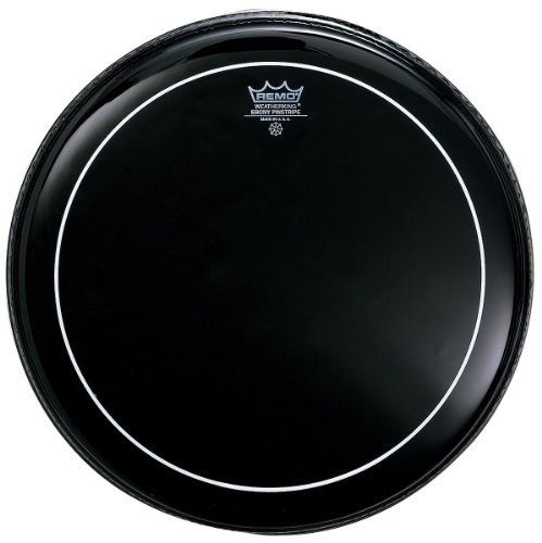 Remo ES-0613-PS Ebony P"stripe Drum Head, 13"