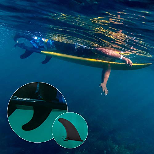 Removible Universal Aleta de Tabla de Surf, Nylon Seguro Reforzado Quillas Surf, Aleta Paddle Surf como Tabla SUP Fin Canoa Accesorios Surf para Longboard Surf, Paddle Board Inflable, Foam Surfboard