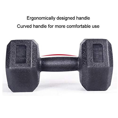 Respetuoso del medio ambiente PVC hexagonal con mancuernas de los hombres es de 5 kg / 6 kg / 7,5 kg / 10 kg pesa de gimnasia Equipo Home Fitness Adecuado for el pecho, pierna, brazo del entrenamiento