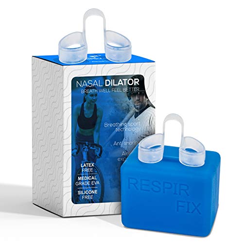 RESPIRFIX Dilatador Nasal Deportivo ANTIRONQUIDO 2 Unidades Talla M sin Latex ni Silicona antialergico diseñado y Fabricado en España con CÓDIGO Nacional del Colegio DE FARMACEUTICOS