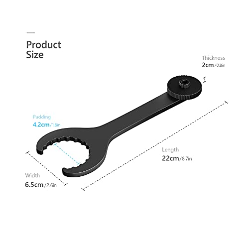 Reusious Llave inglesa de la llave del soporte inferior de la bicicleta para Shimano Shimano Hollowtech II - Herramienta de la reparación de la bici de montaña