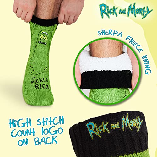 Rick and Morty Calcetines Hombre Antideslizantes de Andar por Casa