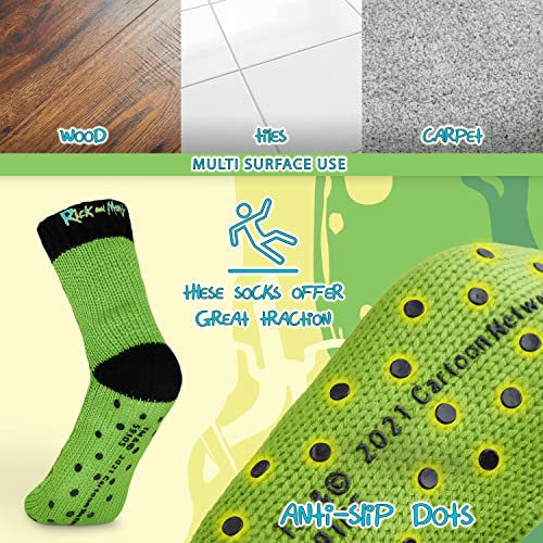 Rick and Morty Calcetines Hombre Antideslizantes de Andar por Casa