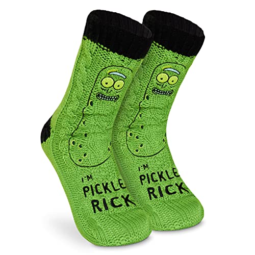 Rick and Morty Calcetines Hombre Antideslizantes de Andar por Casa